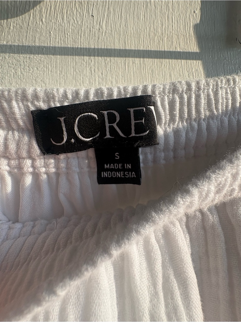 J.Crew Re-Imagined Cotton Crinkle Gauze Maxi Skirt White Ivory Viscose Lined S - Picture 5 of 8